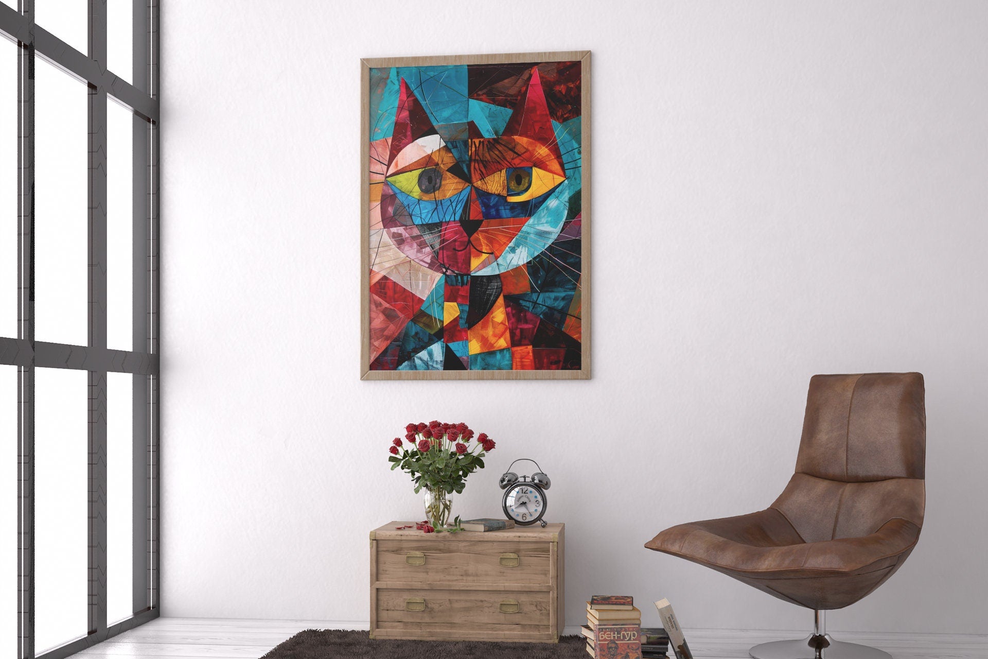 Large Abstract Painting nordic 3D Oil Plaster Painting On Canvas colorful Painting Colorful Wall Art  original Animal Texture Painting minimalist Art neutral Abstract Painting