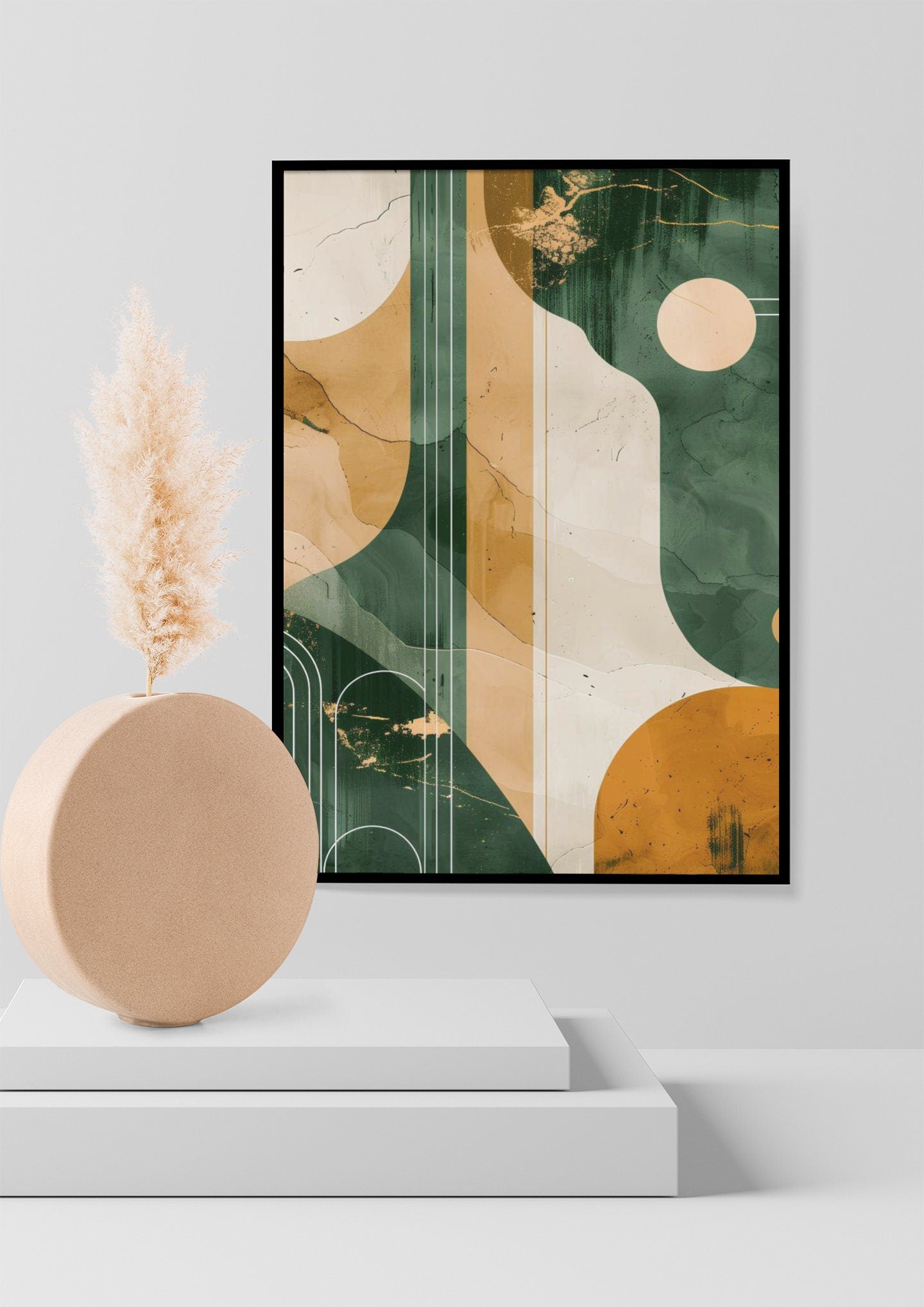 Large Abstract Painting nordic 3D Oil Plaster Painting On Canvas colorful Painting Colorful Wall Art  original Boho Texture Painting Green minimalist Art neutral Abstract Painting