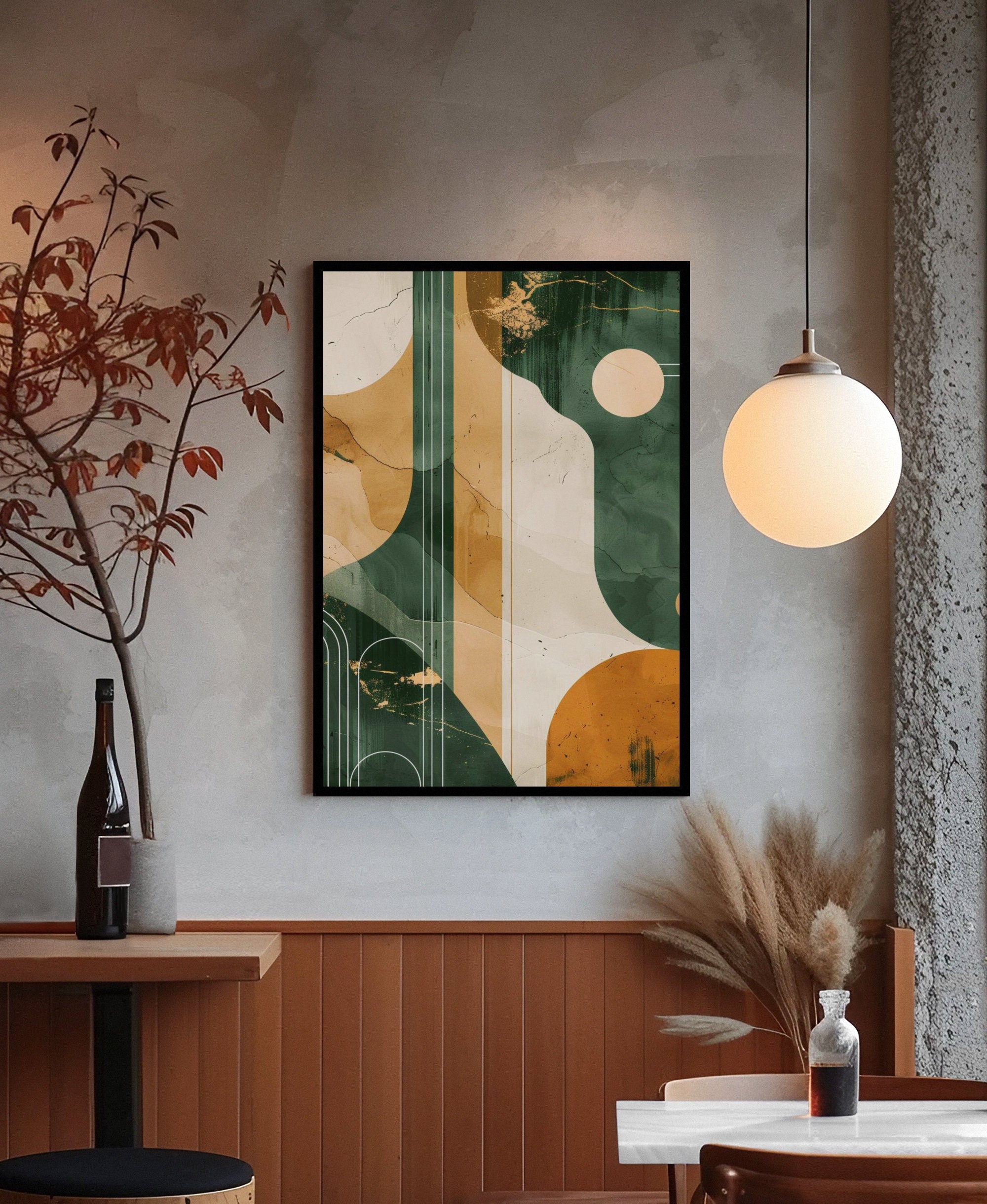 Large Abstract Painting nordic 3D Oil Plaster Painting On Canvas colorful Painting Colorful Wall Art  original Boho Texture Painting Green minimalist Art neutral Abstract Painting