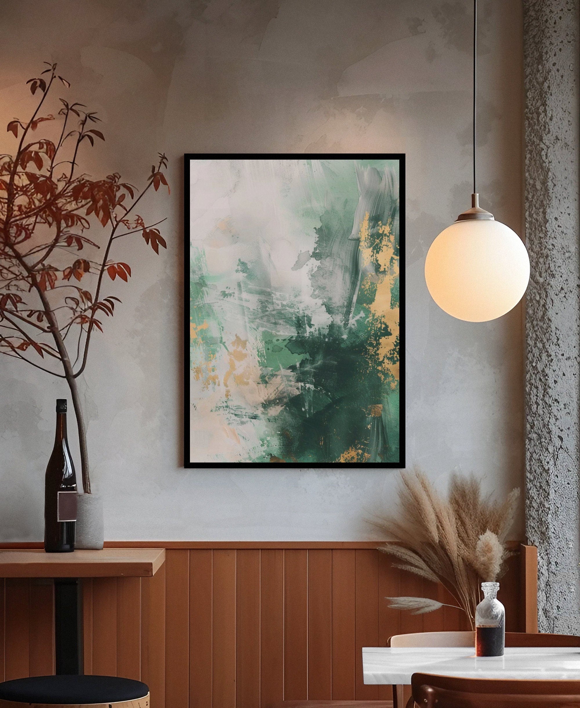 Large Green Abstract Painting Green Painting Texture Painting Green Minimalist Painting Minimalist Art Green Plaster Wall Art Mid Century 3D Oil Plaster Painting On Canvas colorful Painting Colorful Wall Art  original Boho Texture Painting minimalist Art neutral Abstract Painting