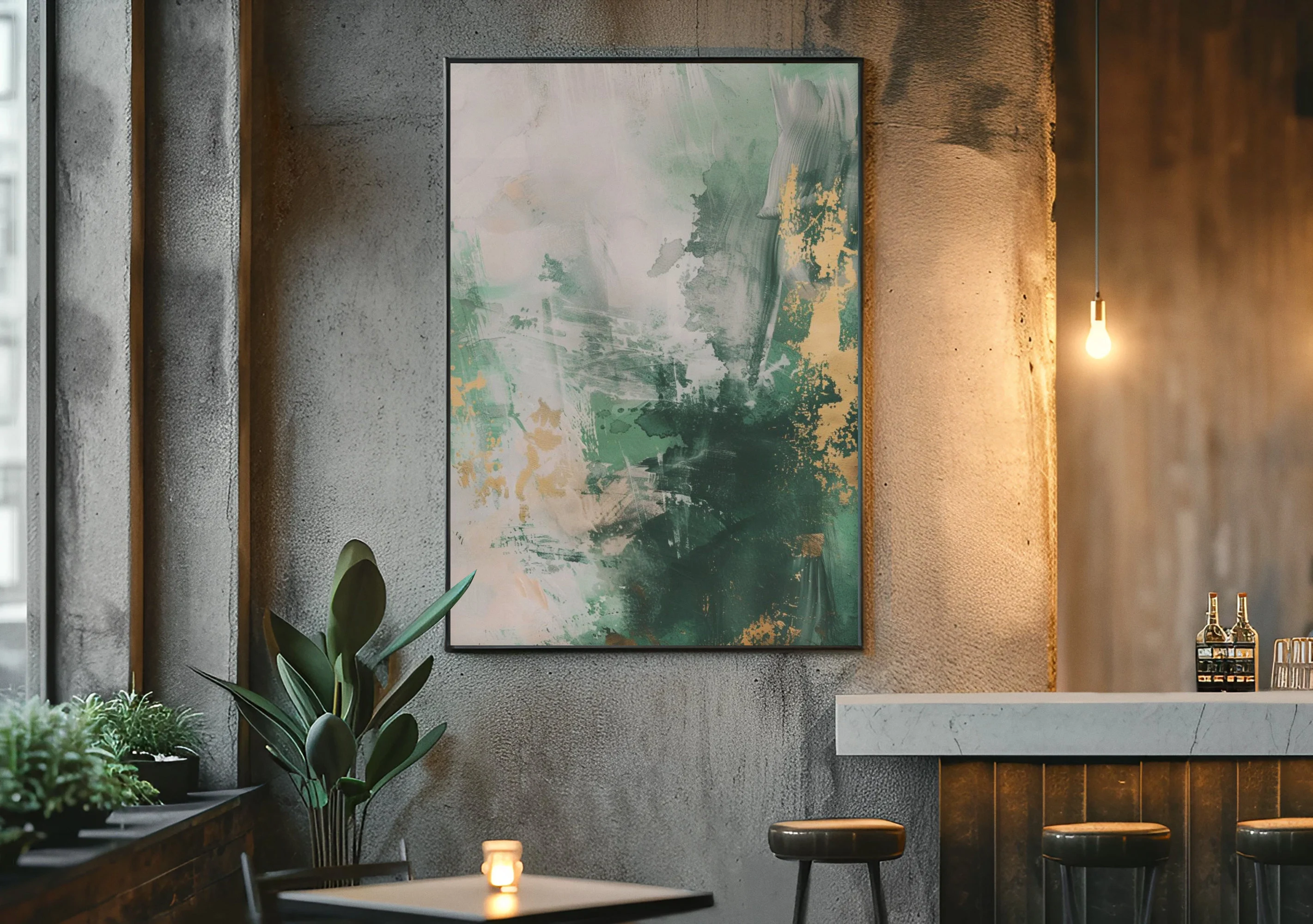 Large Green Abstract Painting Green Painting Texture Painting Green Minimalist Painting Minimalist Art Green Plaster Wall Art Mid Century 3D Oil Plaster Painting On Canvas colorful Painting Colorful Wall Art  original Boho Texture Painting minimalist Art neutral Abstract Painting