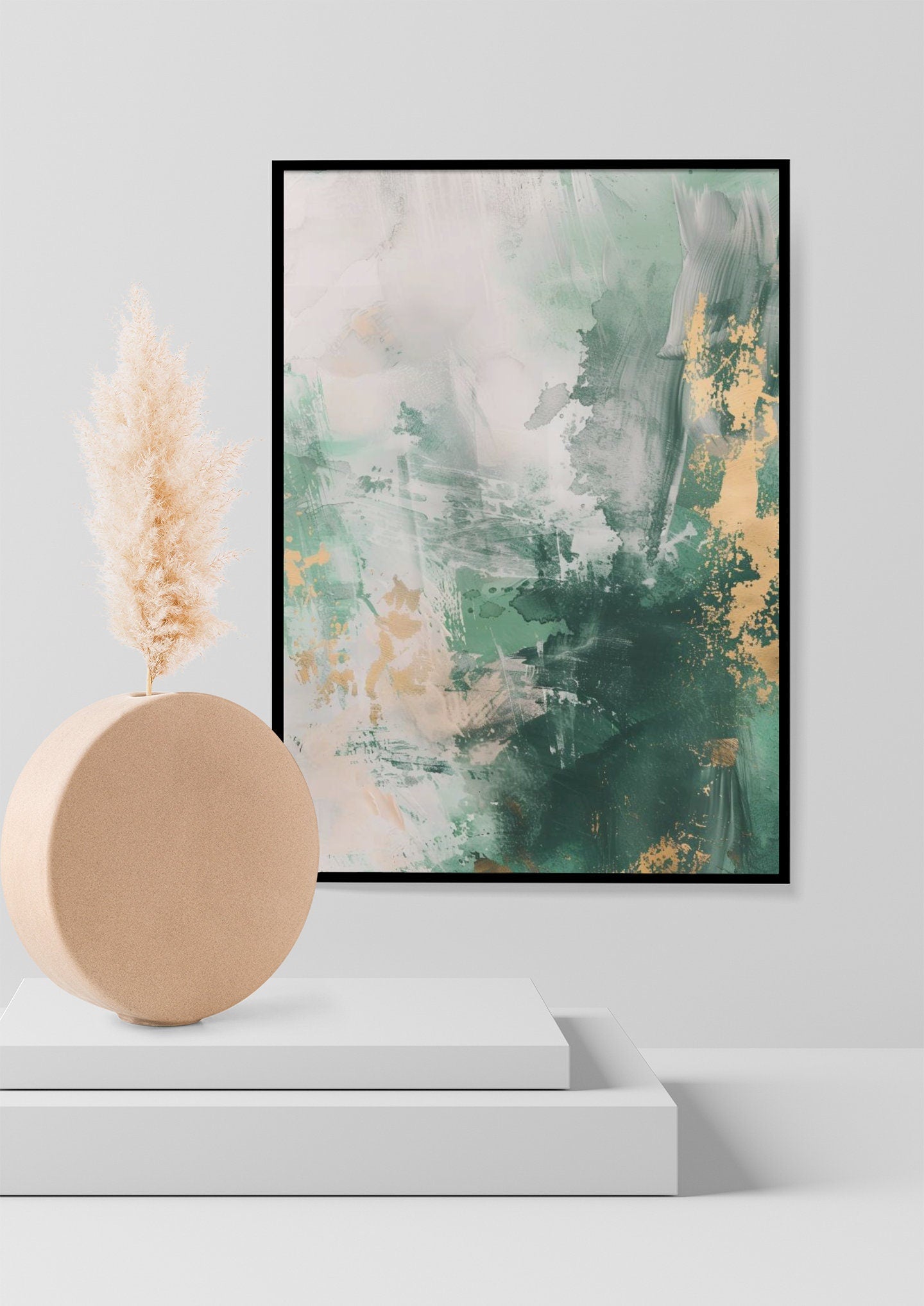 Large Green Abstract Painting Green Painting Texture Painting Green Minimalist Painting Minimalist Art Green Plaster Wall Art Mid Century 3D Oil Plaster Painting On Canvas colorful Painting Colorful Wall Art  original Boho Texture Painting minimalist Art neutral Abstract Painting