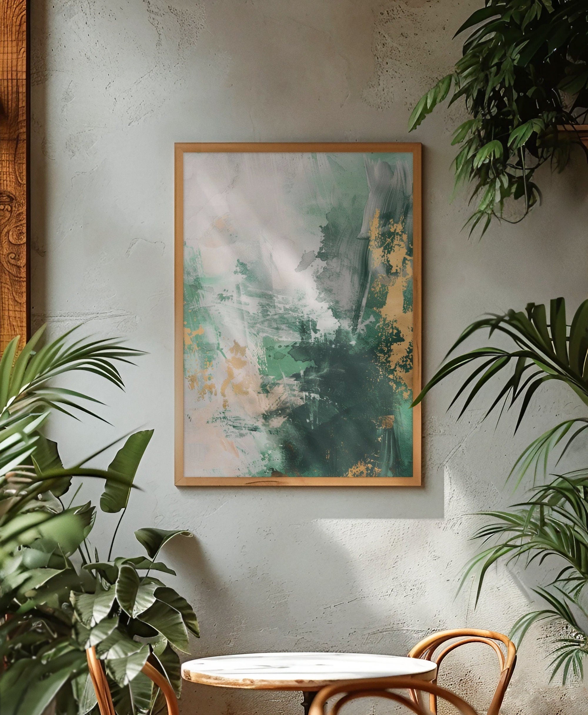 Large Green Abstract Painting Green Painting Texture Painting Green Minimalist Painting Minimalist Art Green Plaster Wall Art Mid Century 3D Oil Plaster Painting On Canvas colorful Painting Colorful Wall Art  original Boho Texture Painting minimalist Art neutral Abstract Painting