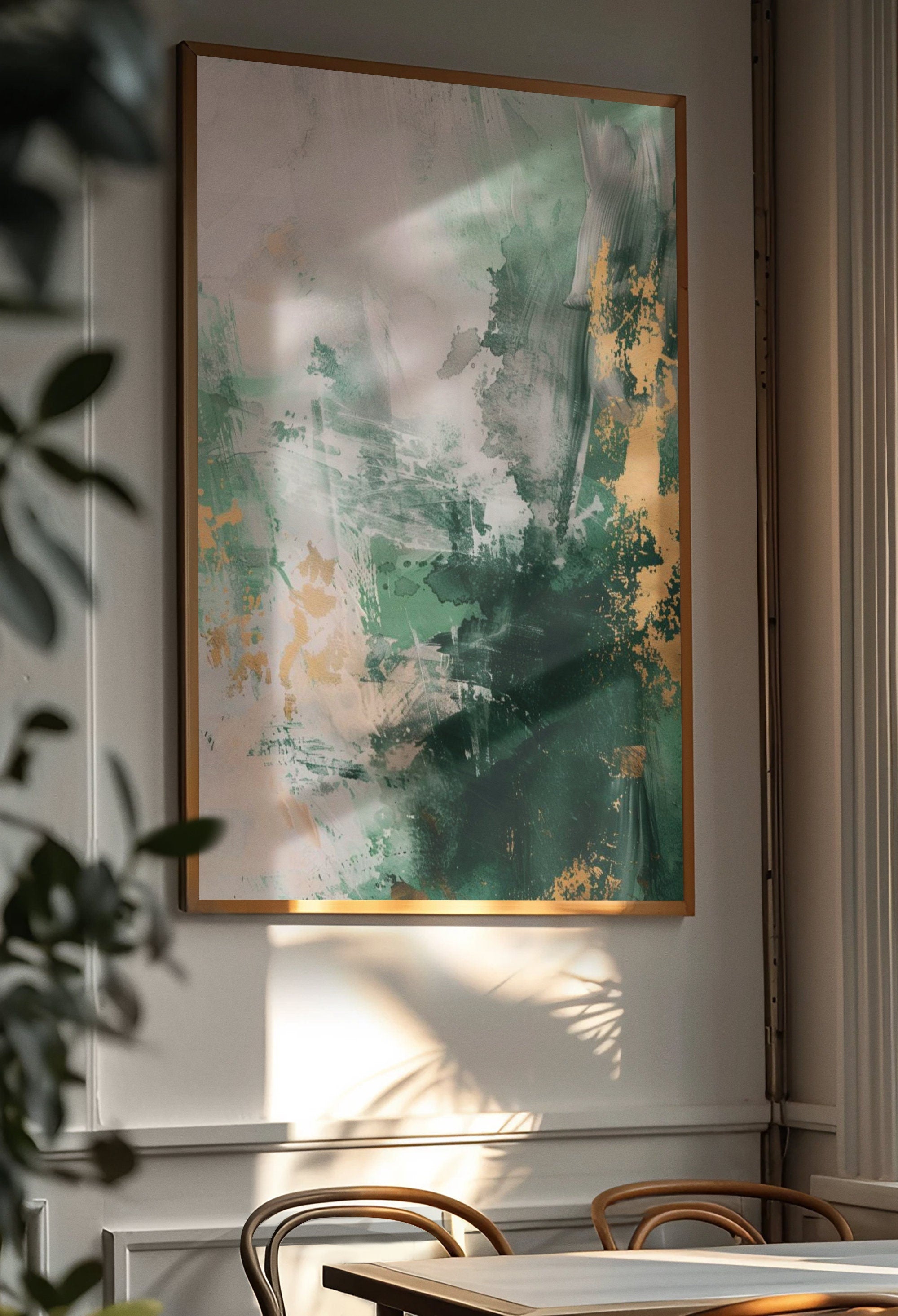 Large Green Abstract Painting Green Painting Texture Painting Green Minimalist Painting Minimalist Art Green Plaster Wall Art Mid Century 3D Oil Plaster Painting On Canvas colorful Painting Colorful Wall Art  original Boho Texture Painting minimalist Art neutral Abstract Painting