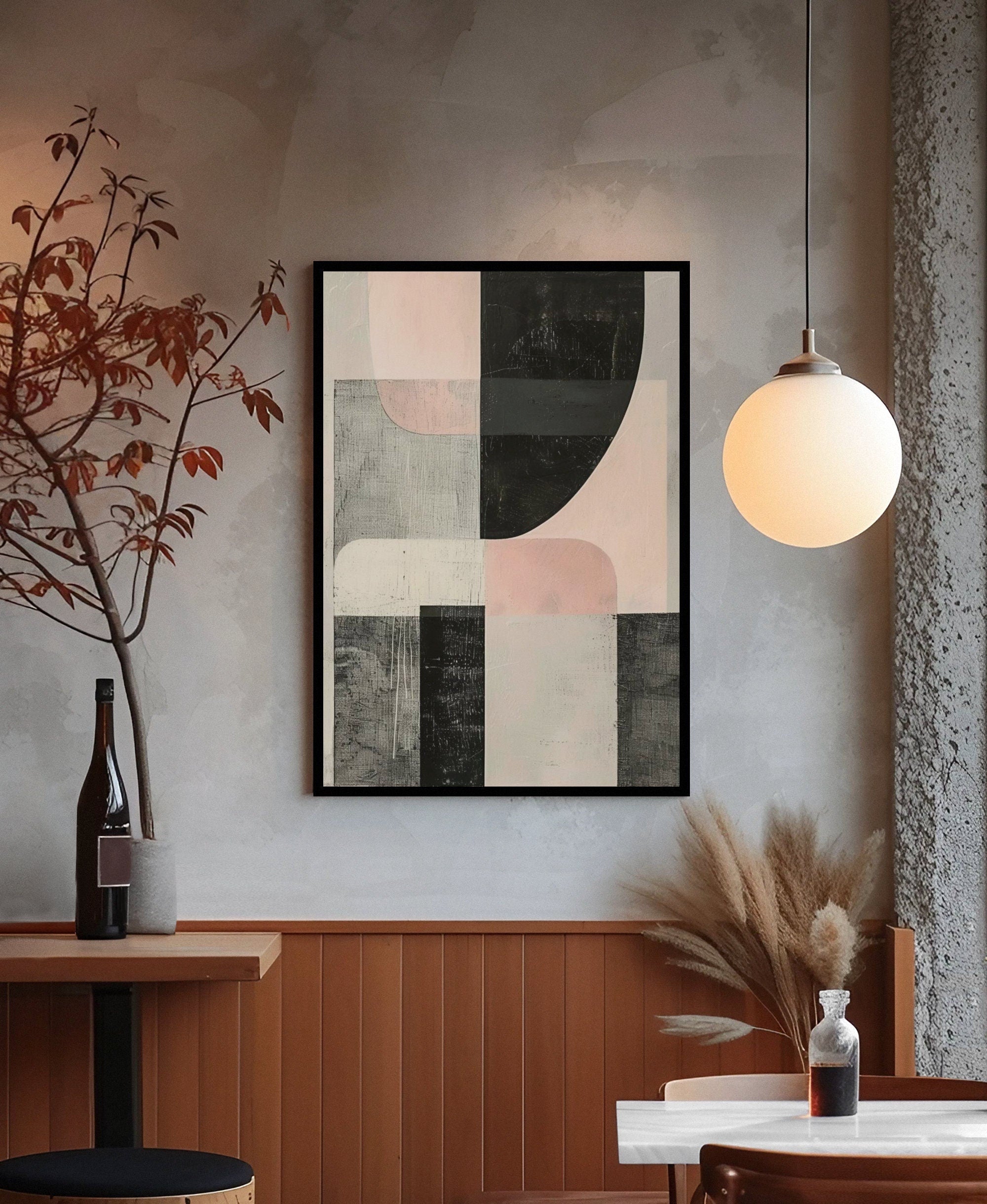 Wabi-sabi Art Brown Minimalist Plaster Art Black Abstract Texture Painting Beige Wall Decor Plaster Texture Wall Art Minimalist Art Brown 3D Oil  Plaster Wall Art On Canvas