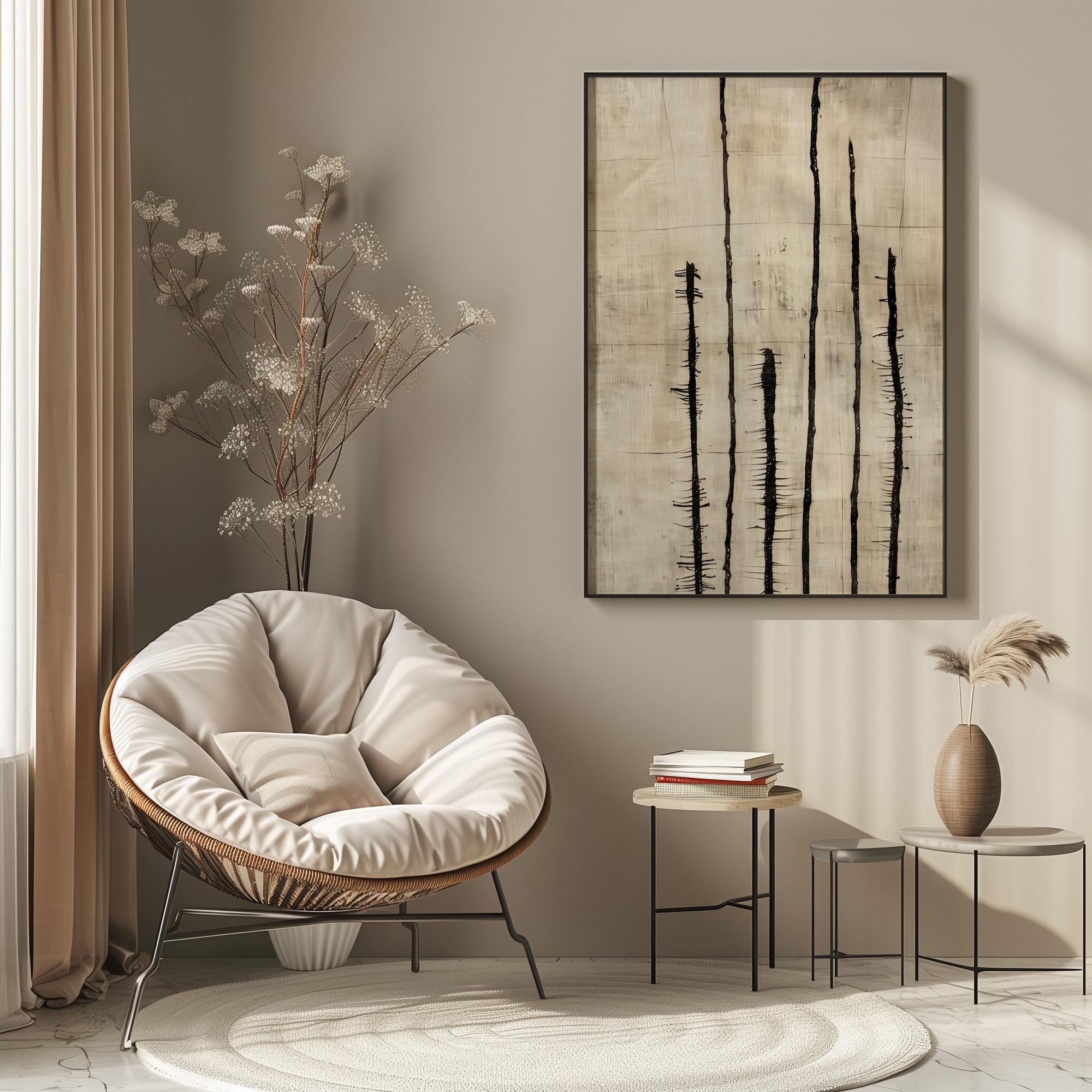 Wabi-sabi Art Brown Minimalist Plaster Art Beige Abstract Texture Painting Brown Wall Decor Plaster Texture Wall Art Minimalist Art Brown 3D Oil  Plaster Wall Art On Canvas