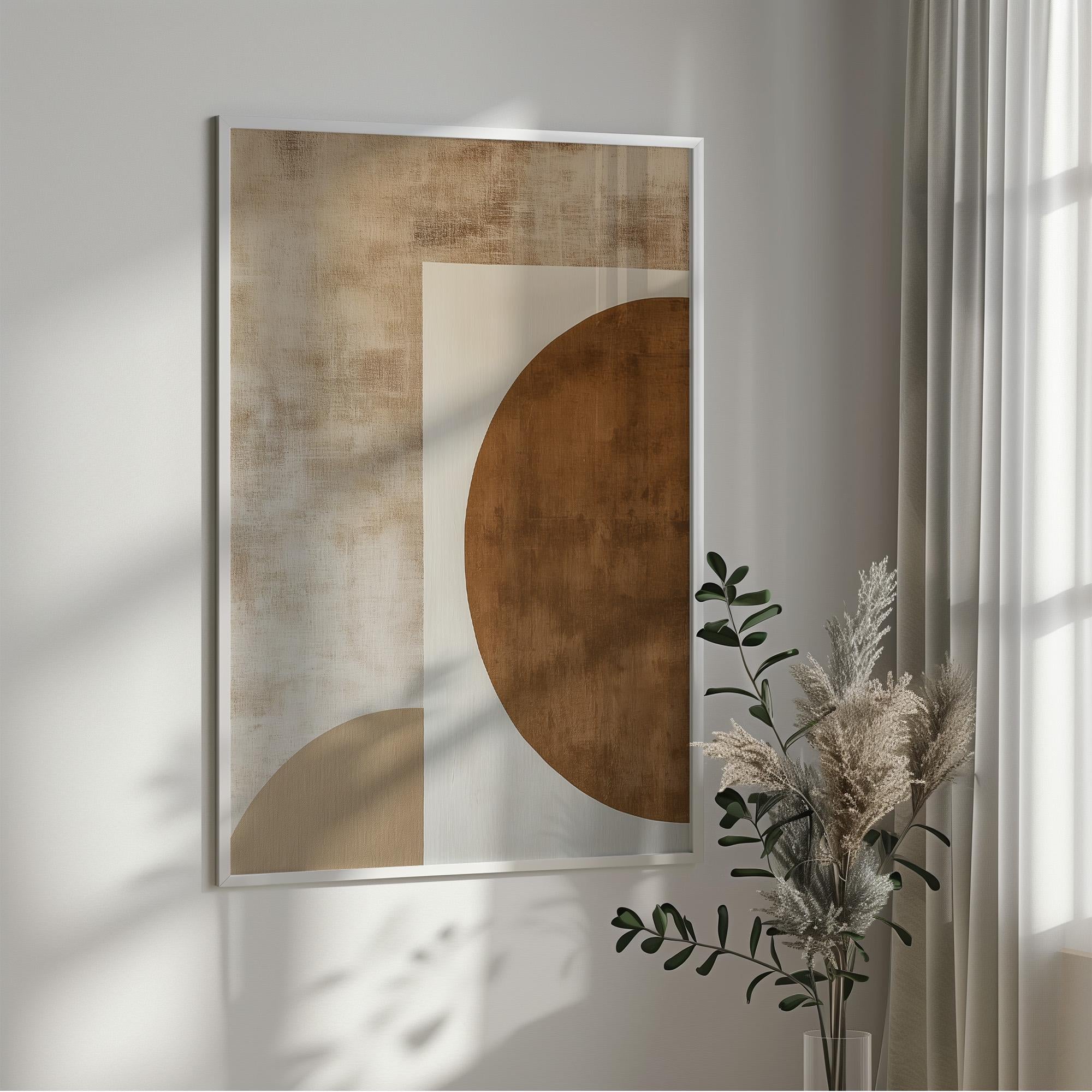 Wabi-sabi Art Brown Minimalist Plaster Art Brown Abstract Texture Painting Beige Wall Decor Plaster Texture Wall Art Minimalist Art Brown 3D Oil  Plaster Wall Art On Canvas