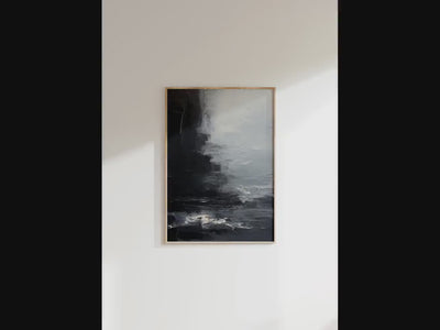 Black Minimalist Art Wabi-sabi Wall Art Black Minimalist Wall Art Pure Black Wall Decor Beige Texture Painting Beige 3D Oil Plaster Wall Art On Canvas