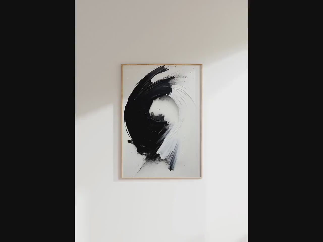 Wabi-sabi Art White Minimalist Plaster Art Black Abstract Texture Painting Beige Wall Decor Plaster Texture Wall Art Minimalist Art White 3D Oil  Plaster Wall Art On Canvas